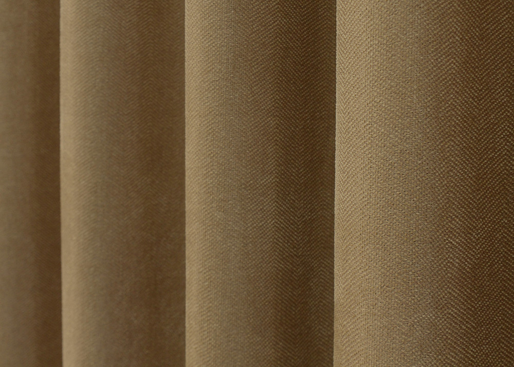 Комплект готовых штор VR-Textil Лен № 1423ш Кофейный 100х275 см 2 шт (31-911) Киев - изображение 7