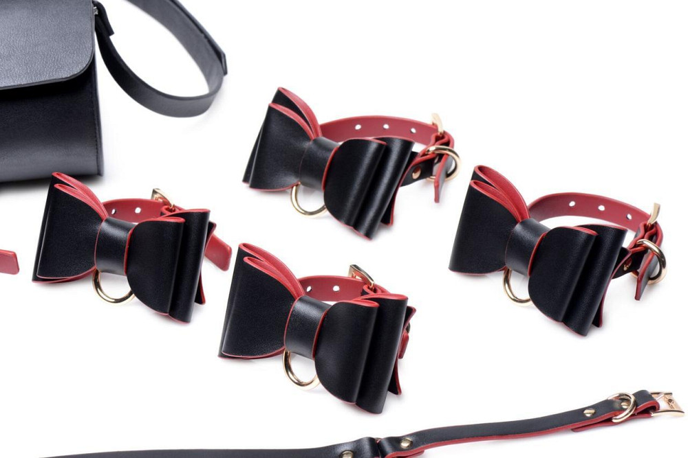 Набір БДСМ з дорожньою сумкою Master Series: Bow — Luxury BDSM Set With Travel Bag, 11 предметів Sex Aura Київ - фото 4
