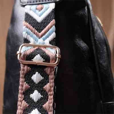 Сумка Vintage Жіноча слінг через плече з екошкіри Чорна (22754) Вінниця