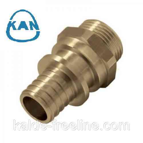 Соединитель KAN-therm Push с манжетой с резьбой наружной 25x3.5 G3\4