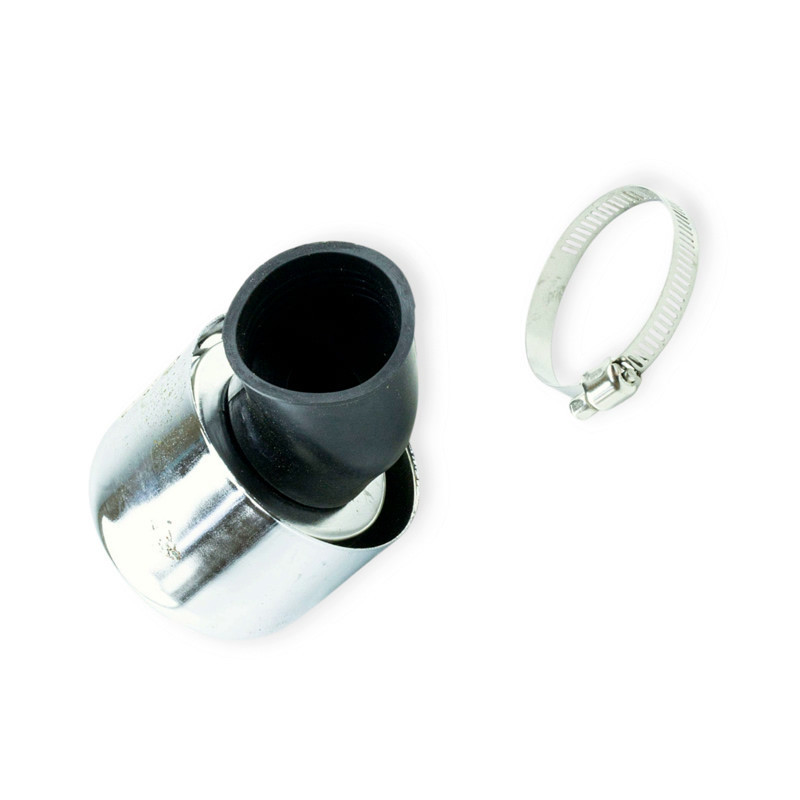 Фільтр нульовик (d-42 мм) закритий з ковпаком хром (45°) повітряний Мукачево - фото 1