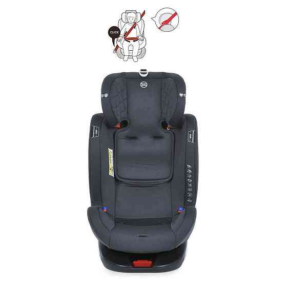Автокрісло дитяче El Camino EVEREST Dark Gray 0-36кг 5-точкові ремені безпеки ISOFIX 360º Темно-сіре (ME 1114) Чернігів