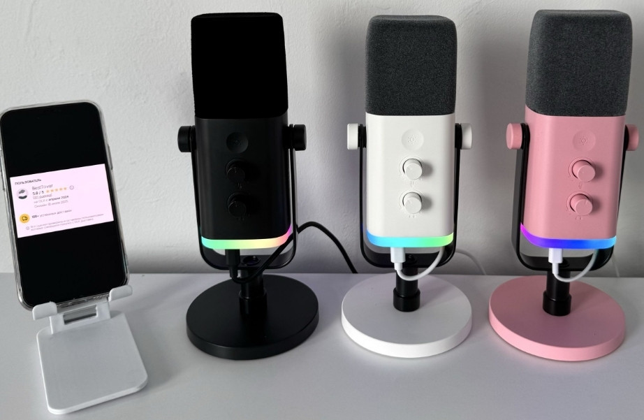 Новый Стреминговый микрофон Fifine AM8 RGB XLR Киев - изображение 8