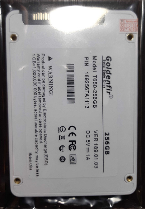 SSD-диск Goldenfir 256 GB. Киев - изображение 1