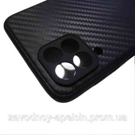 Samsung M33 M335 Чохол силіконовий Карбон (чорний) Одеса