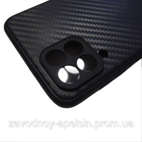 Samsung M33 M335 Чохол силіконовий Карбон (чорний) Одеса - фото 2