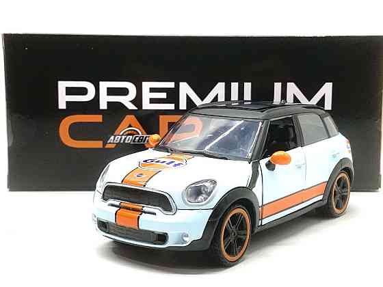 Машина Автосвіт MINI COOPER інерційна відкриваються двері та капот 17 см 1:24 Блакитна (AP-1899) Чернігів