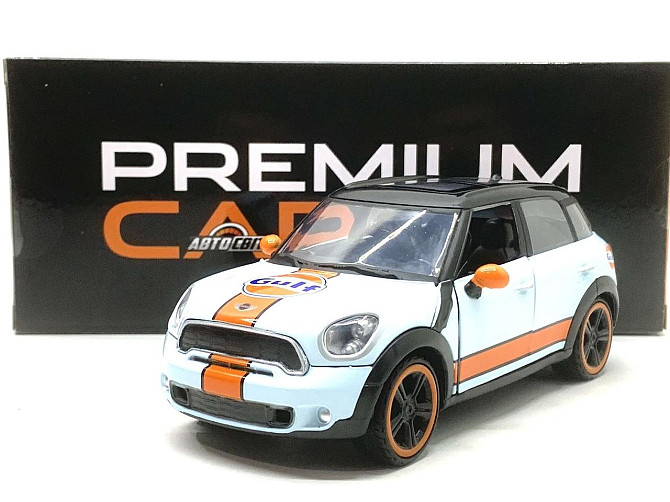 Машина Автосвіт MINI COOPER інерційна відкриваються двері та капот 17 см 1:24 Блакитна (AP-1899) Чернігів - фото 1