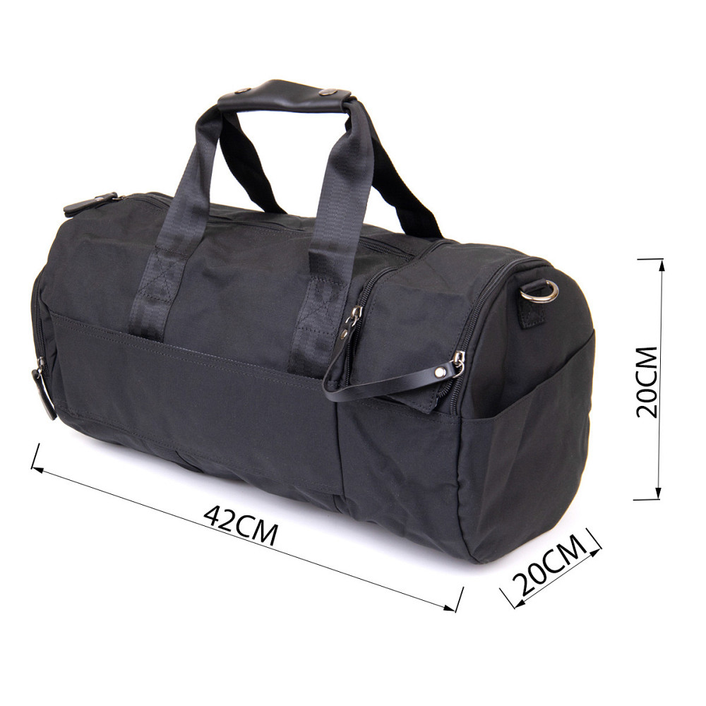 Спортивна сумка текстильна Vintage 20640 Чорна Київ - фото 3