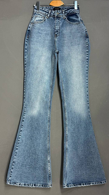 Джинсы женские Sherocco 7044-1 FLARE клеш от колена стрейчевые голубые, голубой, 30, 30, 83 см, 111 см Киев - изображение 4