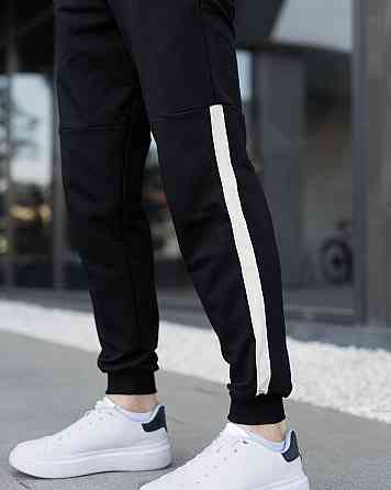 Трикотажний чоловічий спортивний костюм чорний Pobedov Black moon Київ