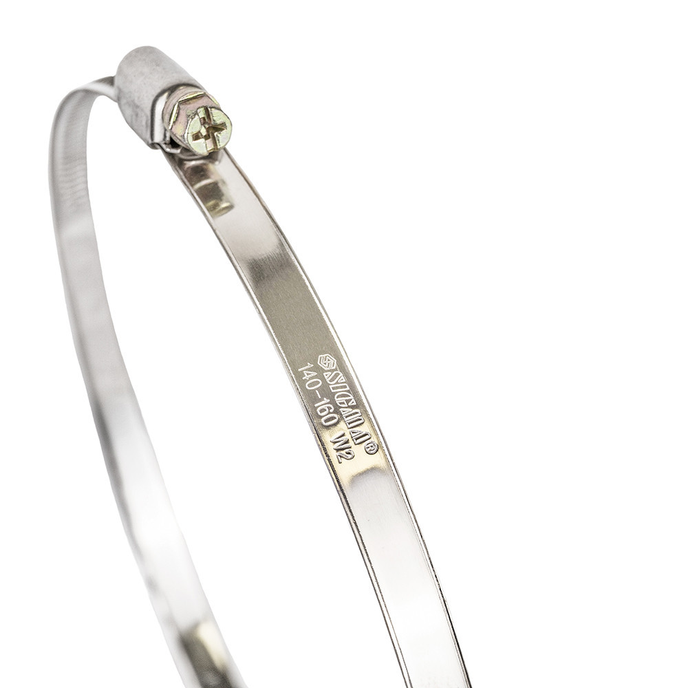 Хомут черв'ячний неіржавкий 9 мм D140-160мм 10 шт. SIGMA (2510221) Київ - фото 2