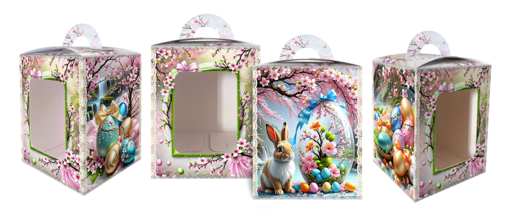 Коробка під великодня Великодня 14 см * 14 см*18,7 см (400 гм) No4 (1 шт.) Харків - фото 8