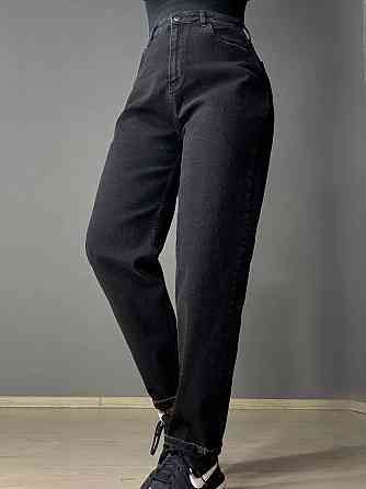 Джинси жіночі Mikaletta 13129 МОМ банани батал великі розміри чорні, чорний, З2, 32, 89 см, 113 см Київ