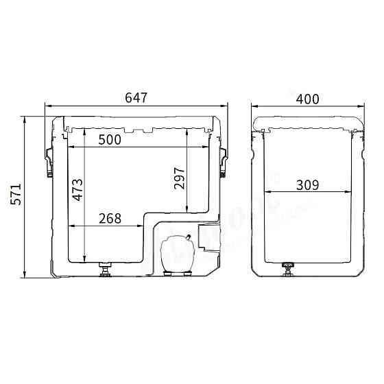 Автохолодильник Alpicool TS60 (LG компрессор). 60 Л -20℃.  12, 24, 220 вольт Киев