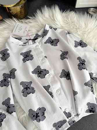 Женская стильная домашняя принтованная пижама качественный кулир Белый 2, 42/44 Одесса