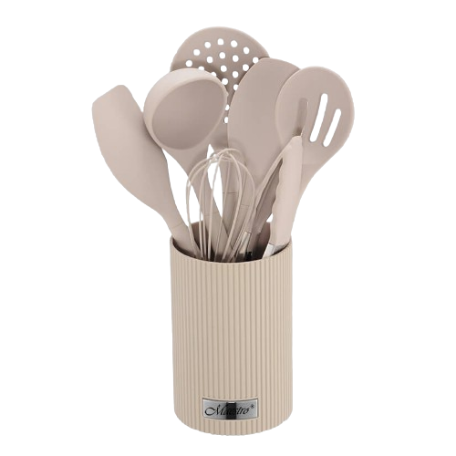 Набір кухонного приладдя 8 предметів бежевий MR-1542-BIEGE Maestro Житомир - фото 1