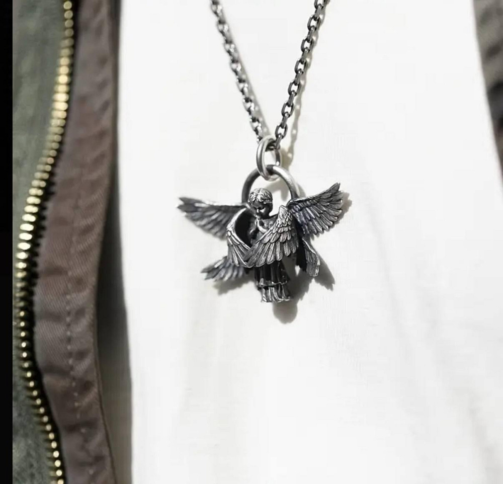 Підвіска ангел-охоронець з крилами – кулон-оберіг на ланцюжку Київ - фото 3