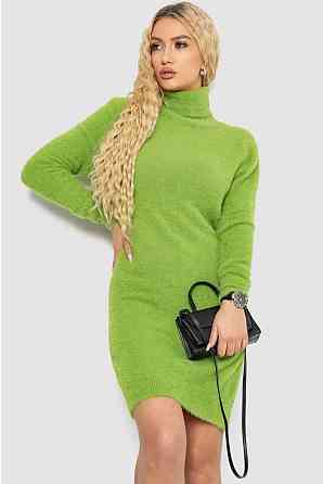 Жіноче базове тепле плаття туніка з ангори Оливка Одеса