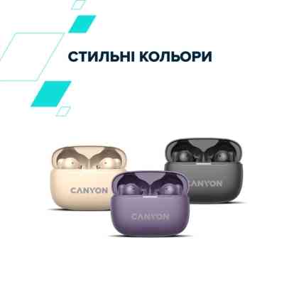 Наушники Canyon TWS-10 OnGo ANC ENC Graphite (CNS-TWS10B) Винница