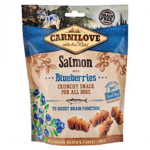 Ласощі Carnilove Dog Crunchy Snack для собак, лосось та чорниця, 200 г Київ