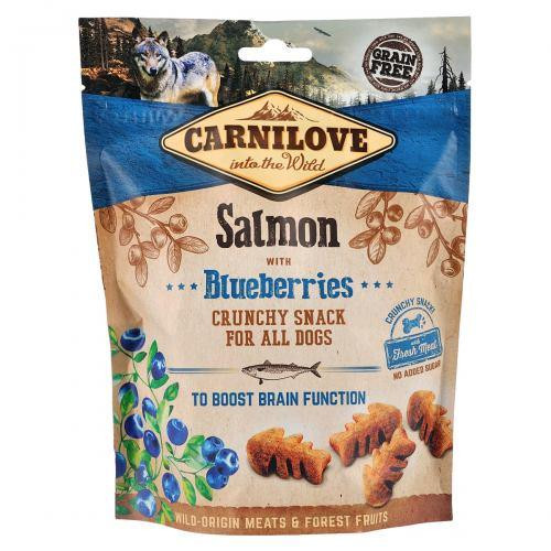 Ласощі Carnilove Dog Crunchy Snack для собак, лосось та чорниця, 200 г Київ - фото 1
