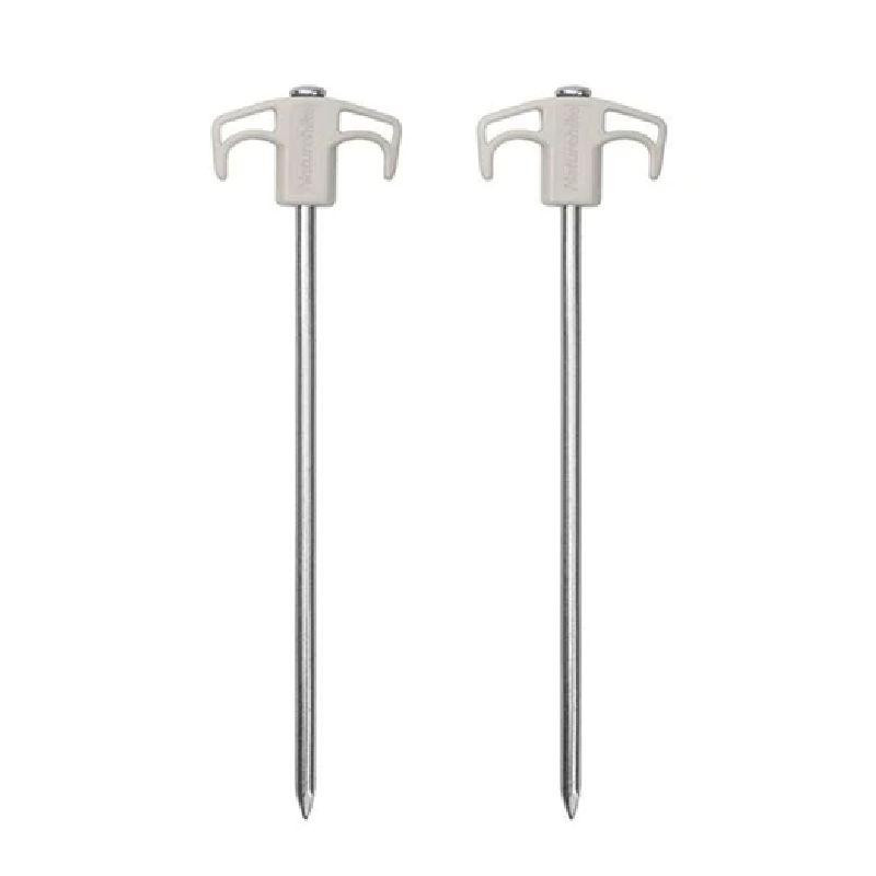 Кілки металеві Naturehike NH21YW133, 25 см, білі 2 шт. Київ - фото 1