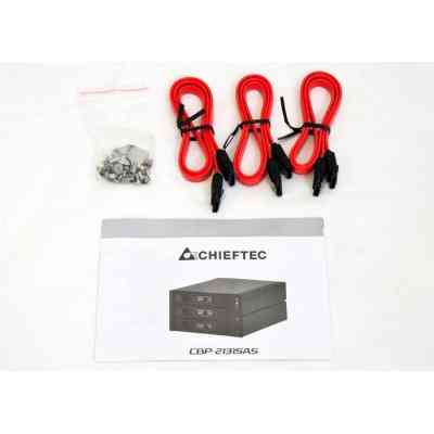 Бекплейн Chieftec 2x5.25&quot;/3x3.5&quot; Hot-Swap Aluminium (CBP-2131SAS) Вінниця