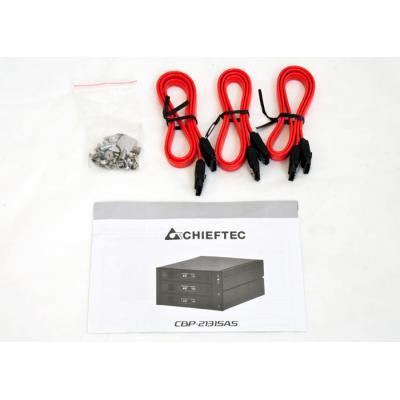 Бекплейн Chieftec 2x5.25&quot;/3x3.5&quot; Hot-Swap Aluminium (CBP-2131SAS) Вінниця - фото 5