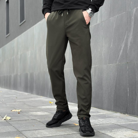 Штани чоловічі великих розмірів хакі штани softshell демісезонні весна-осінь повсякденні Pobedov батальні Одеса