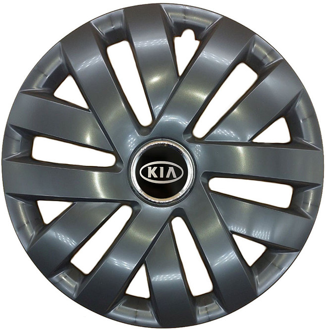 Автомобільні модельні ковпаки R15 SJS Kia 315 4шт, чорні Київ - фото 1