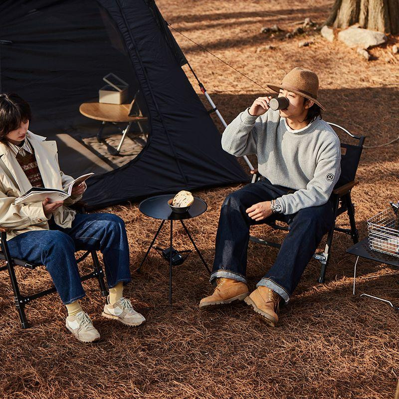 Розкладний круглий стіл Naturehike CNH22JU035 алюміній (Чорний) розмір L Вінниця - фото 9