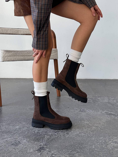 Без бренда Черевики жіночі NikArt 977 коричневі (зима, замша натуральна) (5751) 39 Коломия - фото 3