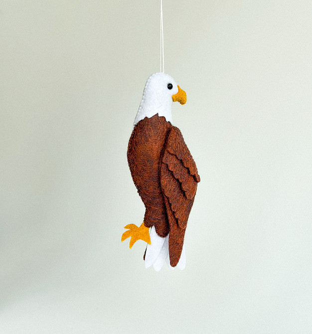 Мягкая фетровая игрушка орел ручной работы – безопасная развивающая игрушка Киев - изображение 8