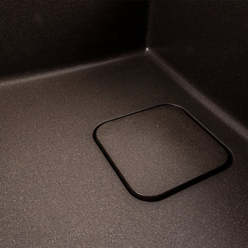 VALESO Гранітна мийка для кухні VALESO CUBE 7850 матова Темна скеля Київ - фото 5