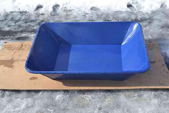 Корито для тачки Garden joys Синій 160л Металеве корито для тачки Корито для візка Будівельні корита Біла Церква