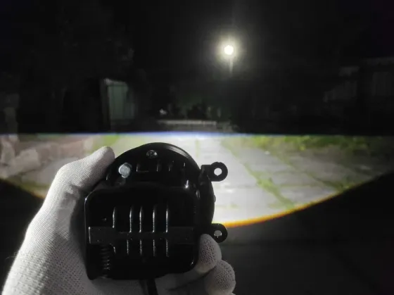 Протитуманні фари LED лінза універсальна 3,5 дюйма 90 мм туманка 60 ватт біла (один режим) Харків