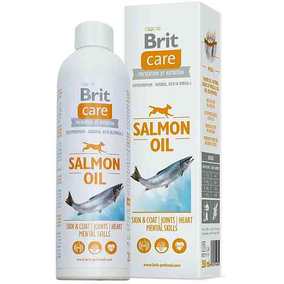 Масло лосося Brit Care Salmon Oil для собак (для кожи и шерсти) 250 мл Винница