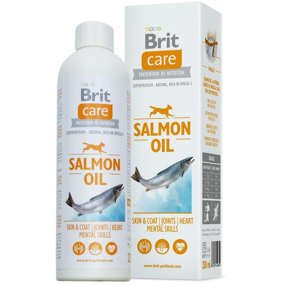 Олія лосося Brit Care Salmon Oil для собак (для шкіри і шерсті) 250 мл Вінниця - фото 1