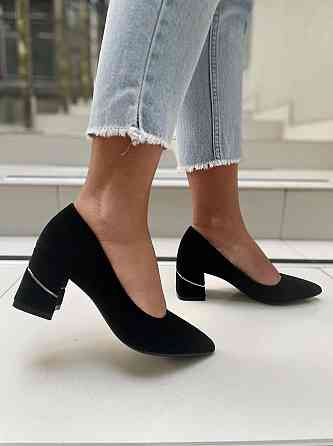 Meideli Туфлі жіночі MEIDELI чорні еко-замша каблук 6см (L377-1) Коломия