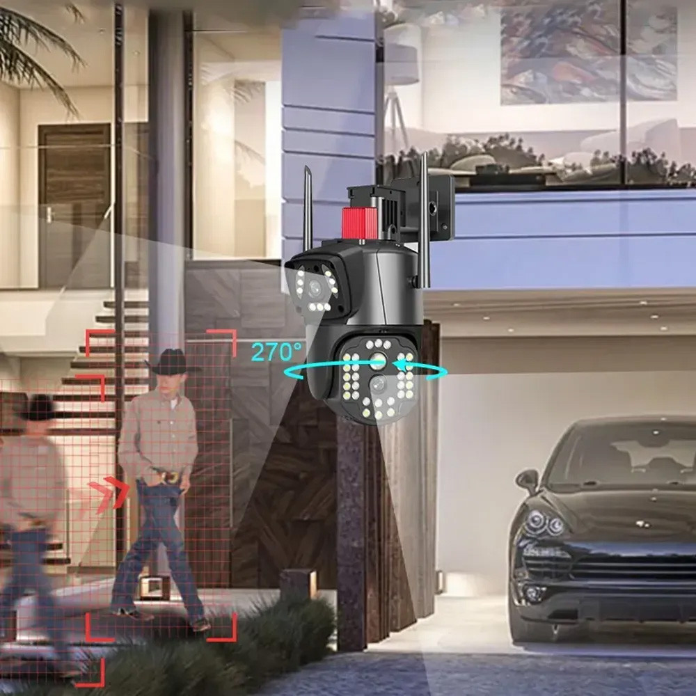 Уличная WiFi камера видеонаблюдения 8Мп,2 объектива SBR Киев - изображение 2