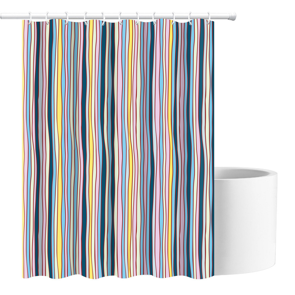 Шторка для ванны из полиэстера водонепроницаемая Bathlux 180x180 см с кольцами, занавеска для ванной комнаты Каменец-Подольский - изображение 2