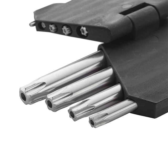 Набір ключів Г-подібних TORX, з отвором, 9 шт., Т10-Т50, Cr-V Львів - фото 4