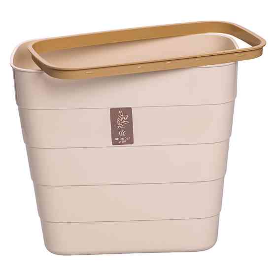 Пластикове сміттєве відро на дверцята 6 л, бежеве Київ