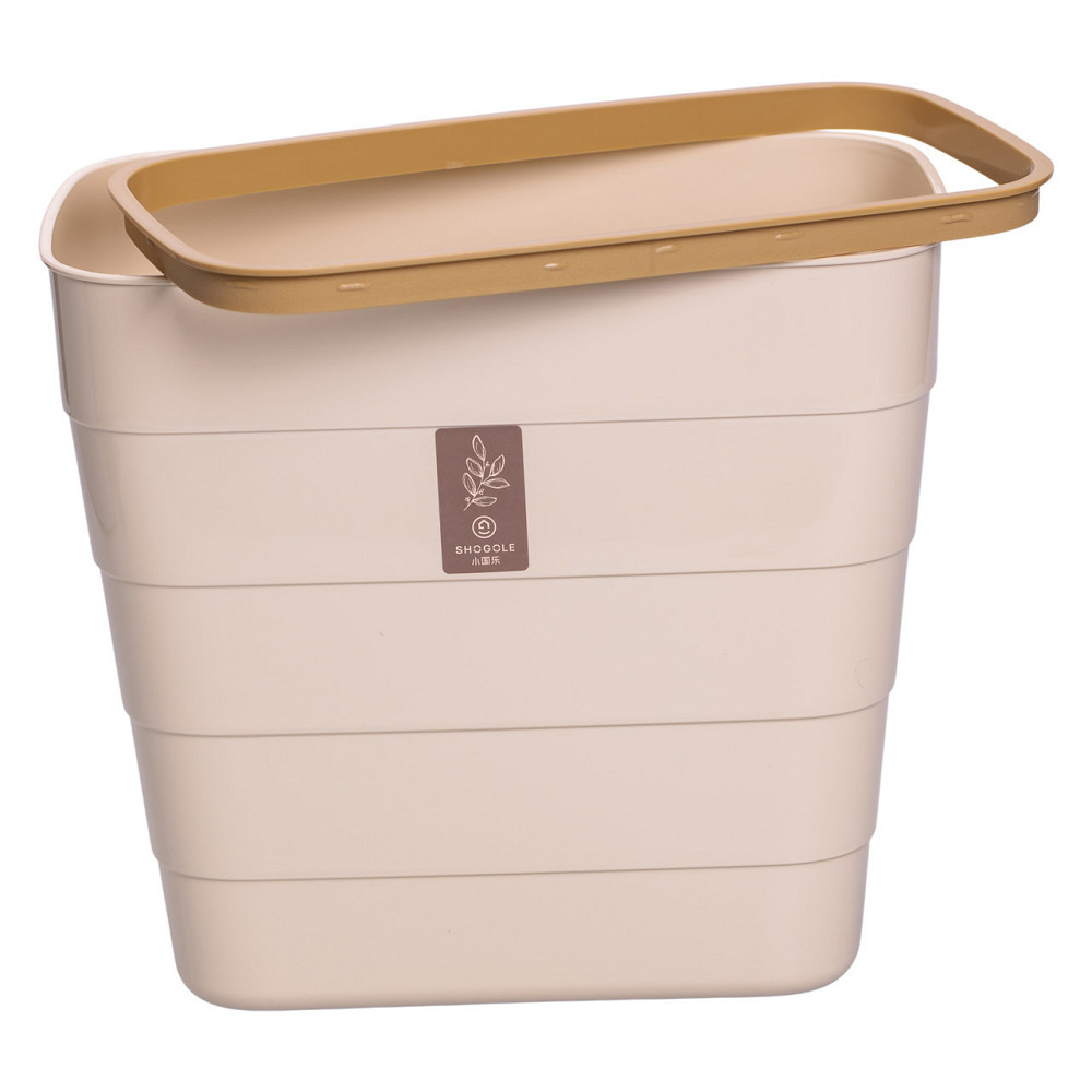 Пластикове сміттєве відро на дверцята 6 л, бежеве Київ - фото 1