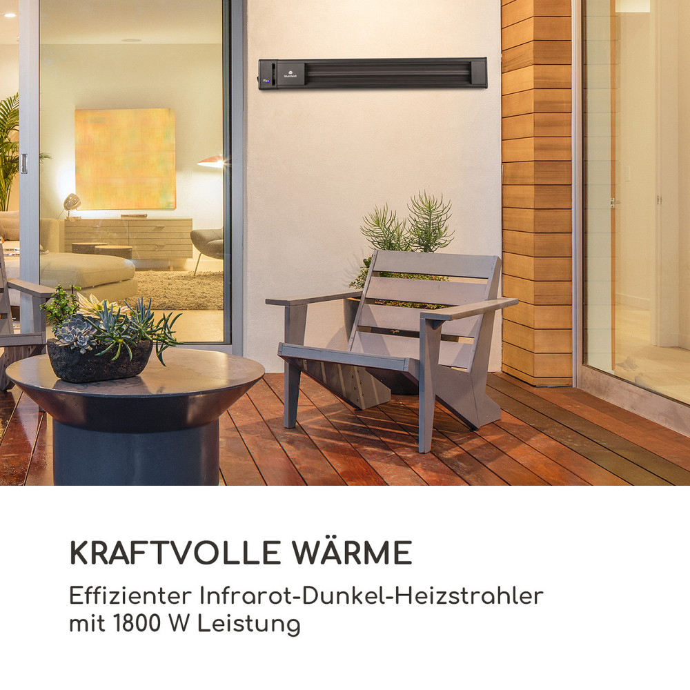 Инфракрасный обогреватель Cosmic Beam 1800W IP65 дистанционное управление (Германия, читать описание) Ровно - изображение 2