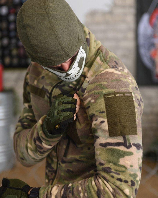 Кофта мультикам флиска мужская на змейке Одесса - изображение 7