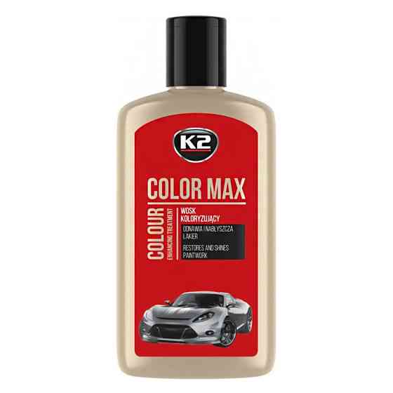 Полироль для кузова K2 Color Max восковой красный 250мл Львов