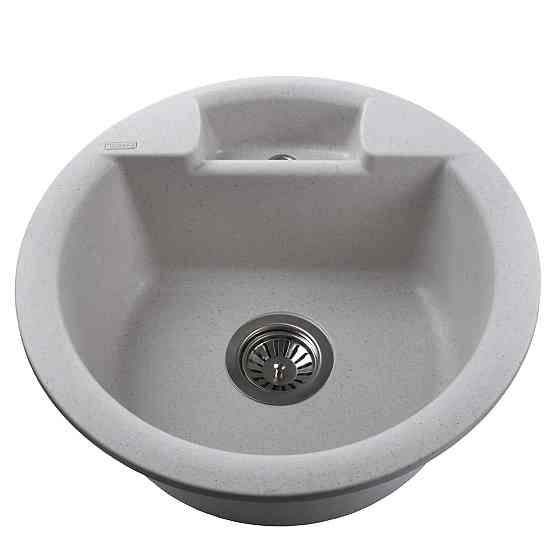 Гранітна мийка Globus Lux GURON перловий 480 мм Київ