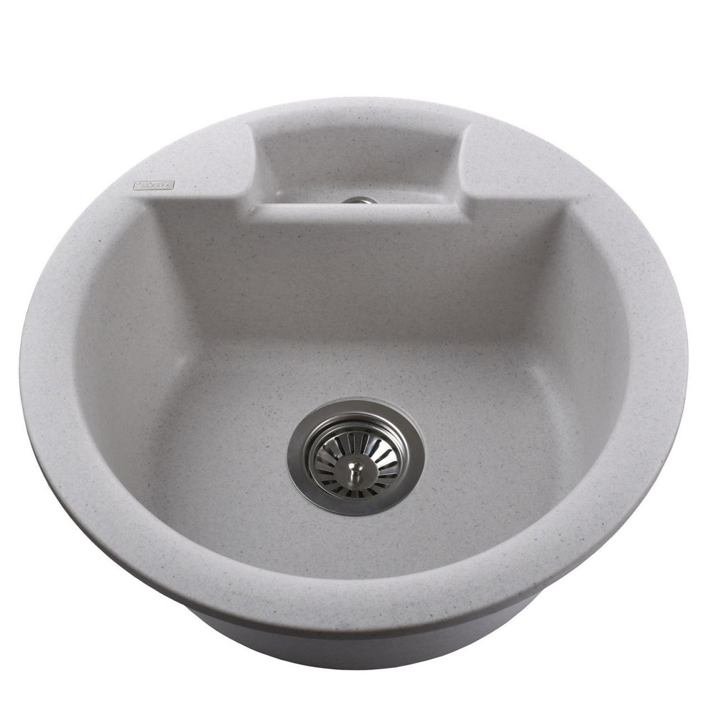 Гранитная мойка Globus Lux GURON жемчужный 480мм Киев - изображение 5